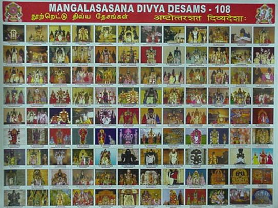 image of all 108 divya desa perumal